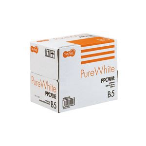 （まとめ） TANOSEE PPC パソコン 用紙 Pure White B5 1箱（2500枚：500枚×5冊） 【×10セット】 送料無料