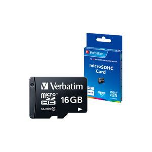 （まとめ） バーベイタム microSDHCカード 16GB Class4 MHCN16GYVZ1 1枚 【×2セット】 高速データ転送で大容量保存 最新テクノロジー搭