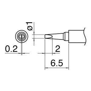 白光 T30-D1 こて先／1D型 進化した技術が生み出す、驚異のパワー T30-D1 こて先／1D型、真の白光 送料無料