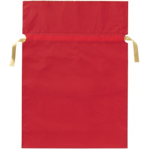 (業務用20セット) カクケイ 梨地リボン付き巾着袋 赤 L 20枚FK2402 オフィス用品のまとめ買いでお得なセット リボン付き巾着袋でスタイリ