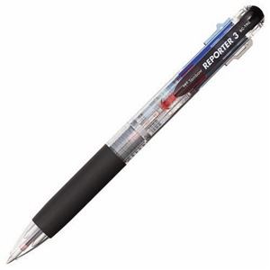 （まとめ） トンボ鉛筆 3色油性ボールペン リポーター3 0.7mm （軸色 透明） BC-TRC20 1本 【×20セット】 送料無料