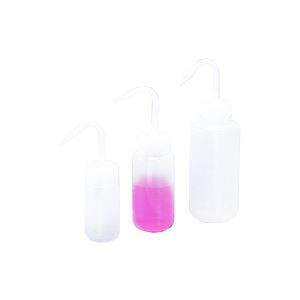 （まとめ）ポリ丸型 (円形 ラウンド) 洗浄瓶 500ml【×20セット】 実験に必須の洗浄瓶セット 清潔で使いやすく、衛生的 経済的で信頼性の