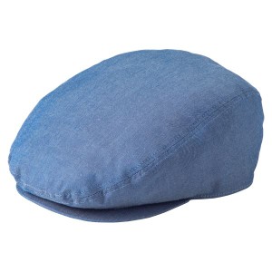 ダンガリーハンチング帽子 ブルー KMCH2960-2 青 送料無料