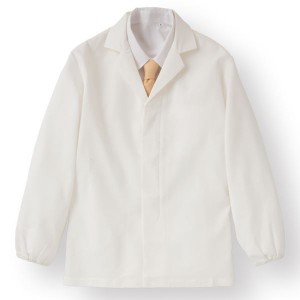 ワッフル白衣長袖 ホワイト KMH2740-1 Mサイズ 白 白衣のイメージを覆す、立体感と軽やかさが魅力のワッフル素材長袖ホワイト 先入観を一