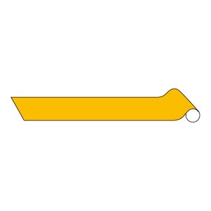 配管識別テープ AH519(大) ■カラー：黄(2.5Y 8/12) 150mm幅 黄色い巨大な配管を見つけるための魔法のテープ 150mm幅で迷わず確実に目印