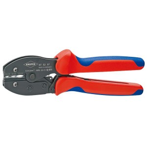 KNIPEX（クニペックス）9752-37 圧着ペンチ ワイヤーを簡単に接続する最新のツール ハンダ不要の端子圧着ペンチ、あなたの作業を効率化し