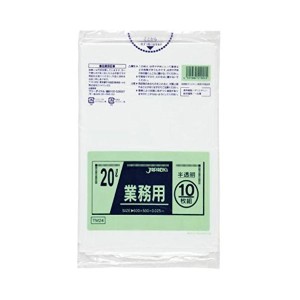 業務用20L 10枚入03LLD半透明 P24 【（60袋×5ケース）合計300袋セット】 38-331 送料無料