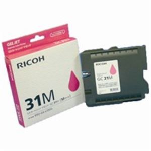 (業務用5セット) RICOH（リコー） ジェルジェットカートリッジ GC31Mマゼンタ 鮮やかなマゼンタ色で事務作業を彩る 高品質ジェルジェット