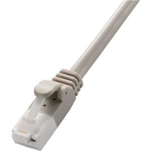 （まとめ） Cat5e対応ツメ折れ防止LANケーブル 配線 ライトグレー 1m LD-CTT／LG1／RS 1本 【×15セット】 送料無料