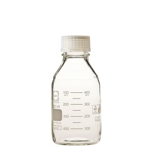 【柴田科学】プレミアムボトル（メジュームびん） 白キャップ付 500mL【10個】 017260-500A 至高の容器（中びん） 白キャップ付 500mL【1