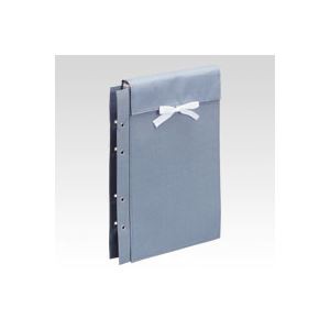 （まとめ） ファイル 布製図面袋 ひも式 ZN-L05C ライトブルー 1冊入 【×5セット】 青 頑丈な布で守る 図面をまとめる布製ファイル袋 ひ