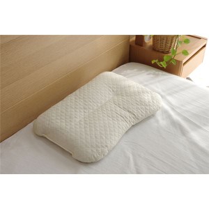 枕 ピロー 約35×50cm 無地 ラベンダー くぼみ 平枕 箱付 側：綿100％ アロマが香る ベッドルーム 寝室 送料無料