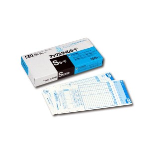(まとめ) マックス タイムレコーダ用カード ER-Sカード ブルー ER90060 1パック(100枚) 【×3セット】 青 送料無料