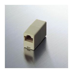 （まとめ） RJ45延長アダプタ LD-RJ45TJJA【×10セット】 高速通信を実現 パソコン周辺機器の進化形ケーブルアクセサリー ネットワーク接