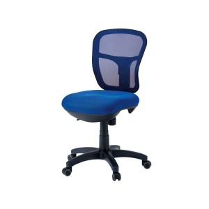 FRENZ 事務イス(オフィス チェア (イス 椅子) /OAチェア 事務用 椅子 ) ブルー メッシュ張り仕様 CF-2M BL 青 送料無料