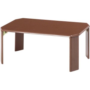 折りたたみテーブル ローテーブル 机 低い ロータイプ センターテーブル 約幅75cm マイルドブラウン 折り畳み式 ウッディ リビング ダイ