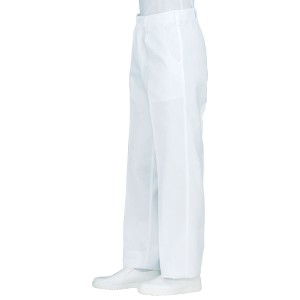 workfriend 男子ノータック綿白パンツ SC430 ウエスト115cm 清潔感と上品さを兼ね備えた男性向けホワイトパンツ 100%コットンで快適な着