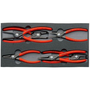 KNIPEX（クニペックス）002001V02 スナップリングプライヤーセット ウレタントレイ入り 収納に最適な引き出し式工具箱にピッタリ 便利さ