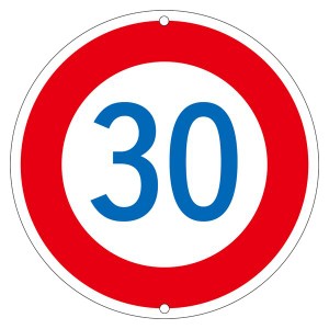 道路標識 30 道路 323-30K 安全な道路を守る 最新技術搭載の30番道路標識、見逃すな 323-30K 送料無料