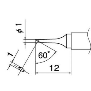 白光 T12-C1 こて先／1C型 進化した技術が生み出す、驚異のパワー T12-C1 こて先／1C型、真の白光