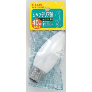 （まとめ） カラーシャンデリア球 電球 40W E26 ホワイト G-61H（W） 【×30セット】 白 送料無料