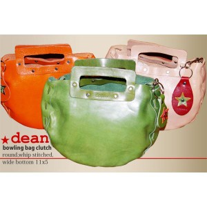 ★dean（ディーン） bowling bag ハンドバッグ ライム 爽やかなライムカラーが鮮やかなボウリングバッグ ディーンのハンドバッグでスタイ