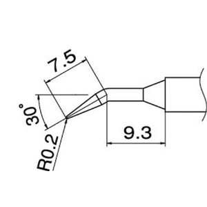 白光 T12-JL02 こて先／0.2JL型