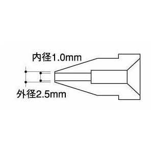 白光 A1005 ノズル／1.0MM 進化したパフォーマンス 1.0MMの究極ノズル、輝く白光A1005