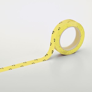 クリーンルーム用ラインテープ(帯電防止タイプ) HCPAS-25Y ■カラー：黄 25mm幅 静電気対策で清潔な環境を守る 輝く黄色の25mm幅テープ【