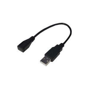 (まとめ)変換名人 USBケーブル 配線 20 A(オス) to micro(メス) USBAA/MCB20【×10セット】 送料無料