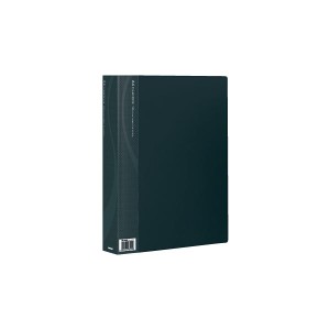 (業務用セット) A4クリアブック 100ポケット ベーシックカラー CB1036D-N ブラック【×5セット】 黒 送料無料