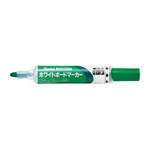 （まとめ） ぺんてる ノックル 後端プッシュ式 中字丸芯（2.1mm） EMWLM-D 緑 1本入 【×10セット】