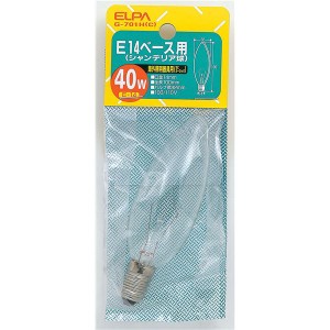 （まとめ） シャンデリア球 電球 40W E14 クリア G-701H（C） 【×30セット】 お得なまとめ買い 明るく輝くシャンデリアを演出する40W E1