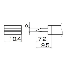 白光 T12-1401 こて先／スパチュラ10.4（IN-349） 白光の進化したこて先／スパチュラ、パワフルな10.4 驚きのIN-349 送料無料