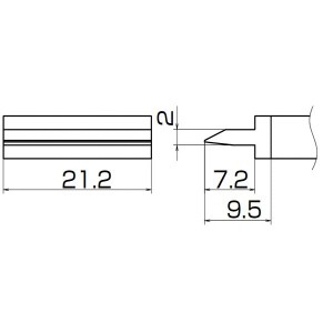 白光 T12-1403 こて先／スパチュラ21.2（IN-348） 白光の進化したこて先／スパチュラ、パワフルな21.2 驚きのIN-348 送料無料