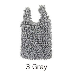ＨＡＭ−１１絞りバッグ　Gray グレーの折りたたみ不要 絞りで作られたエコバッグが、あなたのスタイルを引き立てる 持ち運びも簡単で、