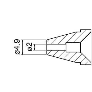 白光 N60-05 ノズル／2.0MM