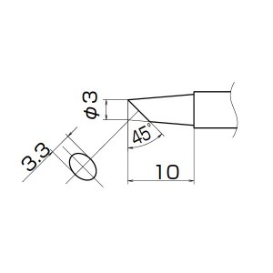 白光 T12-BCF3Z こて先／3BC型（Z）面のみ 長寿命 耐久性抜群 白光の最新こて先、3BC型（Z）面専用 驚異の長寿命でお手入れも簡単 使い勝