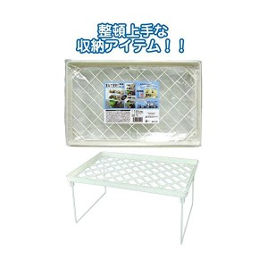 重ねて便利整理棚白 特大39×24×19cm 【12個セット】 30-918 まとめ買いでお得 重ねて収納 便利な整理棚 特大サイズで39×24×19cm 12個