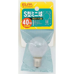 （まとめ） S型ミニ球 電球 40W E17 フロスト G-21H（F） 【×30セット】 送料無料