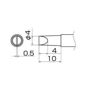 白光 T12-D4Z こて先／4D型（Z） 長寿命 耐久性抜群 進化した白光T12-D4Zこて先／4D型（Z）は、長寿命であなたの作業をサポート