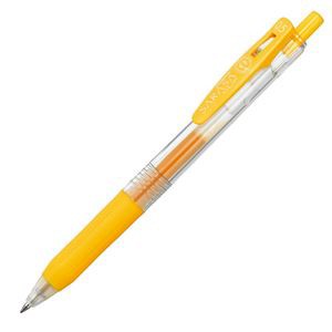(まとめ) ゼブラ ゲルインクボールペン サラサクリップ 0.5mm 黄 JJ15-Y 1本 【×60セット】 新感覚 0.5mmの黄色い輝き ノック式ゲルイン