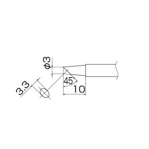 白光 T13-BC3 こて先／3BC型 送料無料