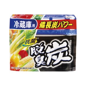 （まとめ） エステー 脱臭炭 冷蔵庫用 脱臭炭 冷蔵庫用 1個入 【×5セット】 強力な備長炭パワーで、冷蔵庫の悪臭を一掃 新感覚の脱臭炭