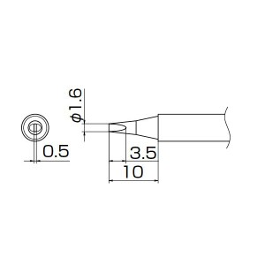 白光 T13-D16 こて先／1.6D型 進化したパワーと精度 最新型こて先／1.6D型、白光の輝き 送料無料