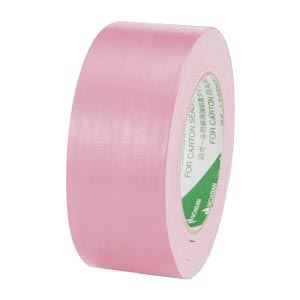 （まとめ） ニチバン 布カラーテープ 102N11-50 ピンク 1巻入 【×5セット】 カラフルな布テープで、重いものをしっかりと識別し、結束し