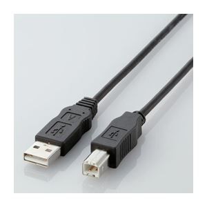 (まとめ) エコUSBケーブル 配線 (A-B・2m) USB2-ECO20【×5セット】 送料無料