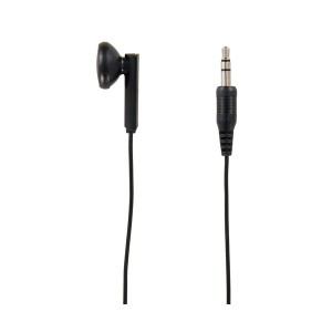 (まとめ)YAZAWA インナーイヤー型片耳イヤホン3Mステレオプラグ ブラック TMS1073BK【×10セット】 黒 シンプルなデザインの片耳イヤホン