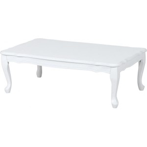 折りたたみテーブル ローテーブル 机 低い ロータイプ センターテーブル 約幅80cm 長方形 ホワイト 木製 猫脚 アンティーク レトロ ヴィ
