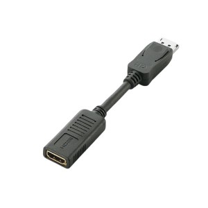 （まとめ） DisplayPort-HDMI変換アダプタ ディスプレイポートオス-HDMIメス AD-DPHBK 1個 【×3セット】 送料無料